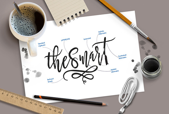 Be Smart script in Script Fonts - product preview 5