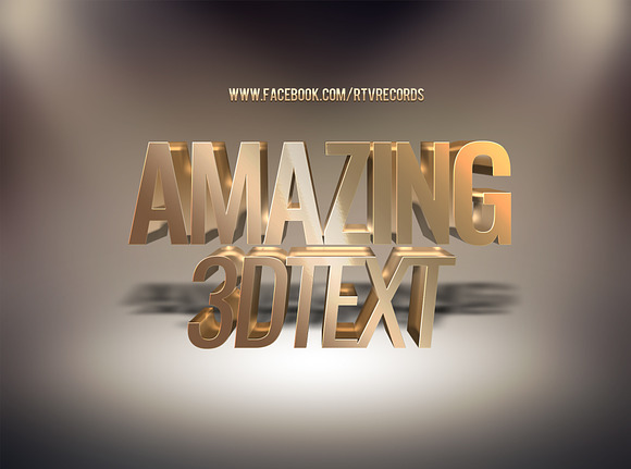 3D Text - Template in Photoshop Layer Styles - product preview 4