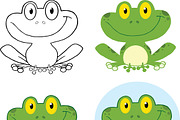 Small Smiling Frog Collection