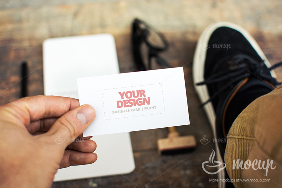 PSD Mockup Business Card CI 2 "B" in Product Mockups - product preview 8