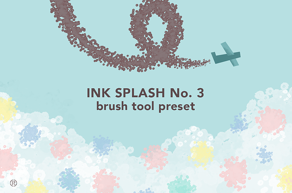 Ink Splash - 6 Images and Brushes in Photoshop Brushes - product preview 2