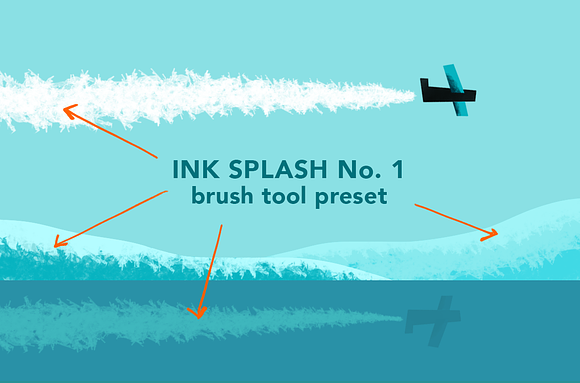 Ink Splash - 6 Images and Brushes in Photoshop Brushes - product preview 6