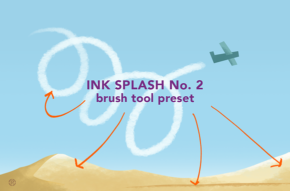 Ink Splash - 6 Images and Brushes in Photoshop Brushes - product preview 7