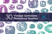 30 Vintage Gemstone PS Brushes