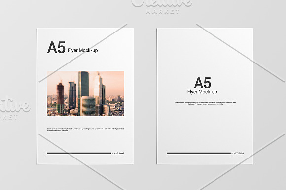 A5 Flyer Mock-Up in Print Mockups - product preview 1