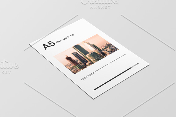 A5 Flyer Mock-Up in Print Mockups - product preview 4