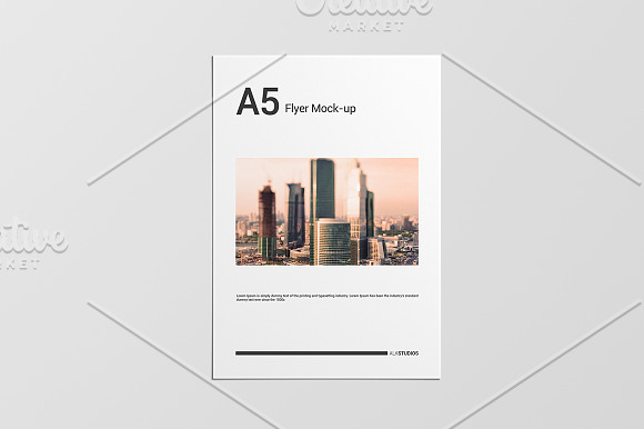 A5 Flyer Mock-Up in Print Mockups - product preview 7