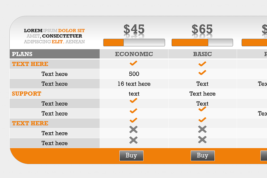 Pricing Table 2 PowerPoint Template