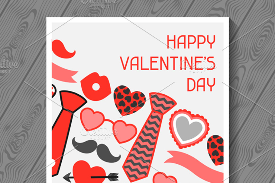 Happy valentines day greeting cards. in Card Templates - product preview 8