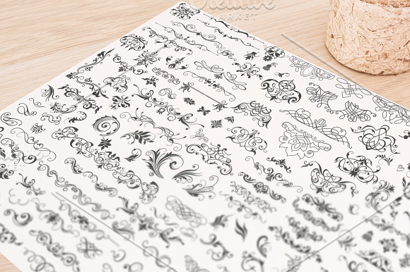 Calligraphic Design Elements in Objects - product preview 7