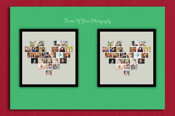 Lovely Heart Photo Template in Card Templates - product preview 4