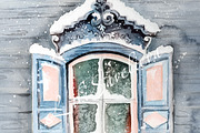 Russian winter window