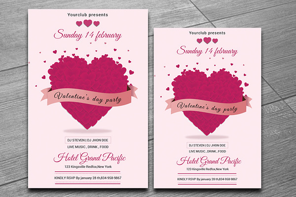 Valentines Day Party Flyer-V174