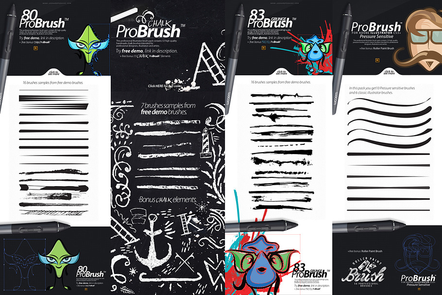 329 BRUSHES - ProBrush™ BUNDLE in Photoshop Brushes - product preview 8