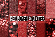 Red Bokeh & Glitter Backgrounds