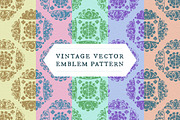 Vintage Vector Emblem Pattern