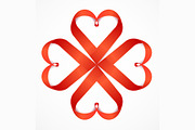 Red Valentine Heart. Vector