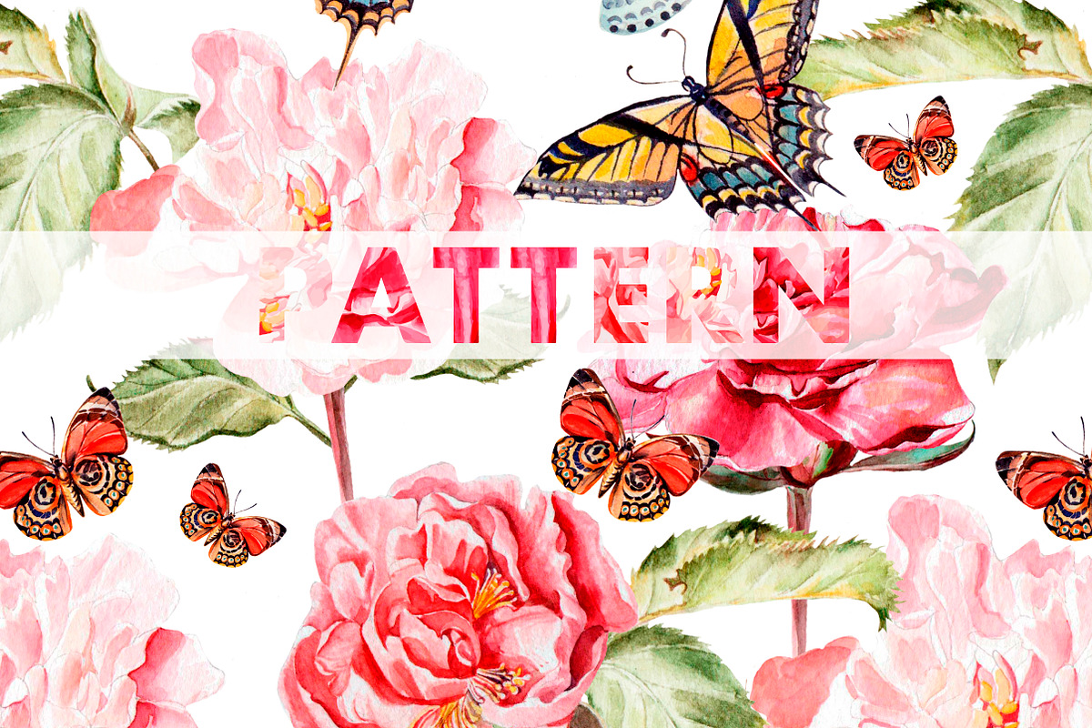 8 bright watercolor patterns in Patterns - product preview 8