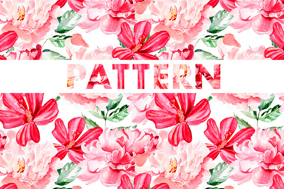 8 bright watercolor patterns in Patterns - product preview 1