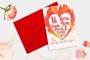 Valentine's day romantic card