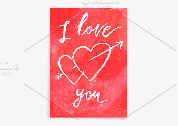 Valentine's card I love you in Card Templates - product preview 1