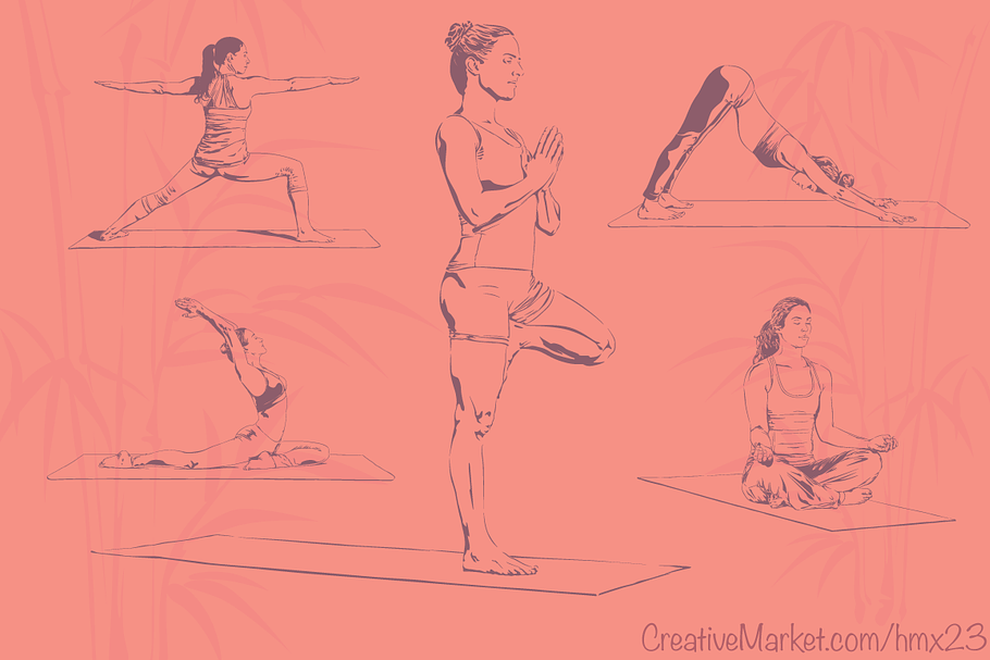 Yoga Set 1 | Vector in Illustrations - product preview 8