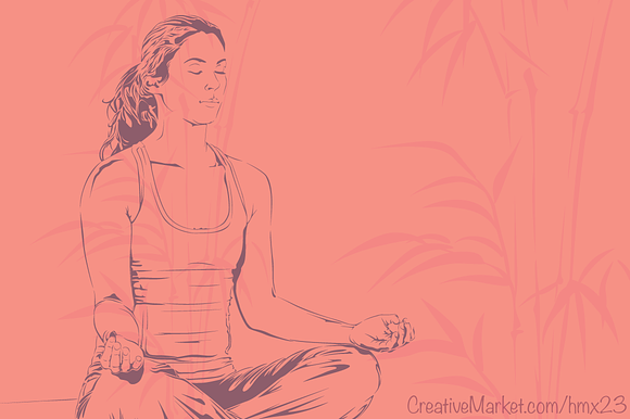 Yoga Set 1 | Vector in Illustrations - product preview 2