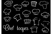 Chef toques and baker hats