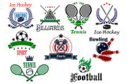 Team and individual sports heraldic