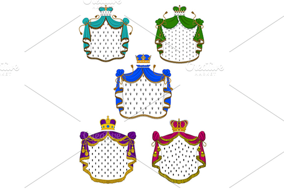 Colorful ceremonial royal mantles in Graphics - product preview 8