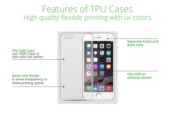 iPhone 6-6S TPU Case UV Print Mockup in Product Mockups - product preview 2