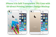 iPhone 5-5S TPU Case UV Print Mockup