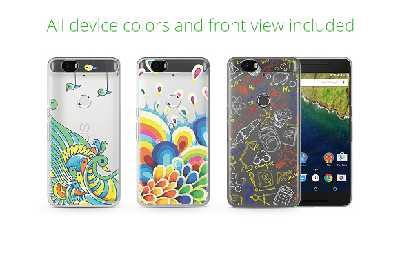 Nexus 6P TPU Case UV Print Mock-up in Product Mockups - product preview 1