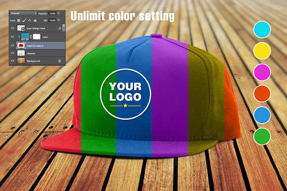 Simple hat mockup in Product Mockups - product preview 1