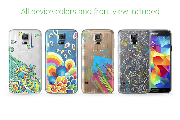 Galaxy S5 TPU Case UV Print Mock-up in Product Mockups - product preview 1