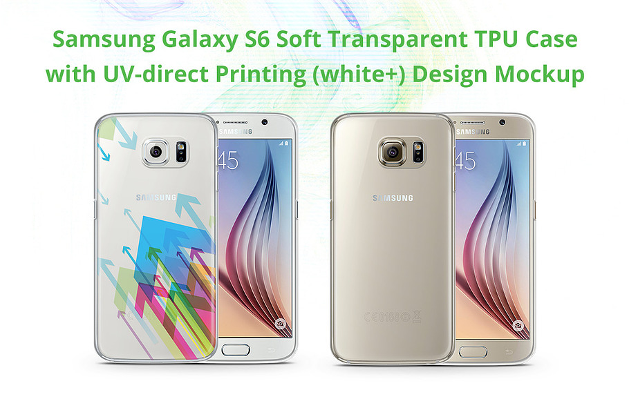 Galaxy S6 TPU Case UV Print Mock-up in Product Mockups - product preview 8