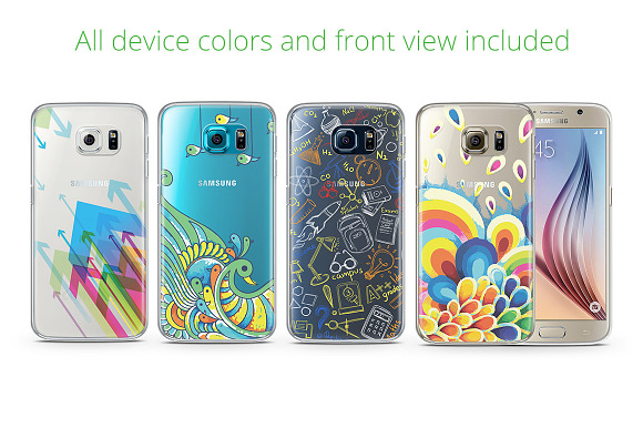 Galaxy S6 TPU Case UV Print Mock-up in Product Mockups - product preview 1