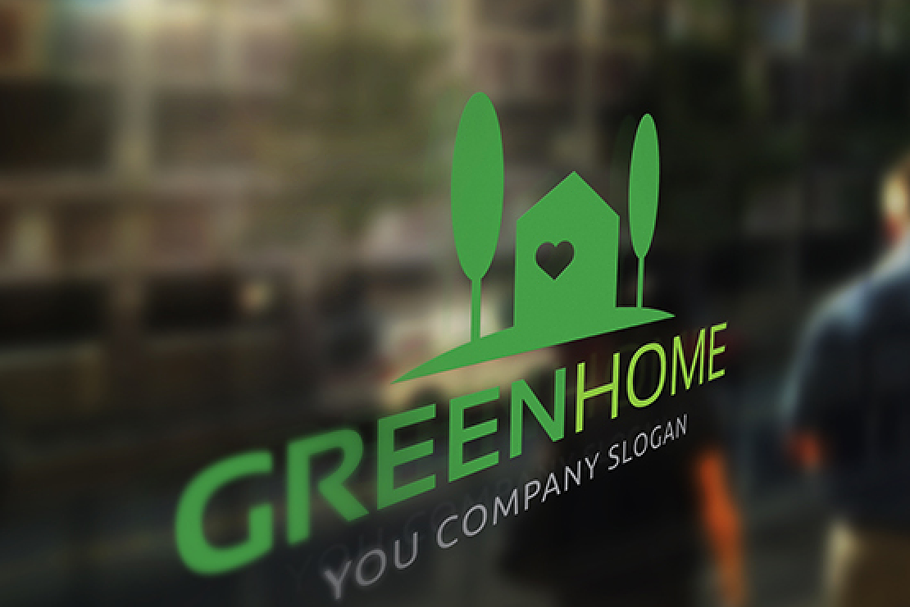 Green Home in Logo Templates - product preview 8