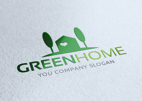 Green Home in Logo Templates - product preview 1