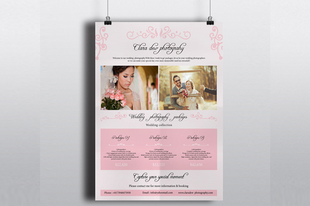 Wedding Photography Pricing -V175 in Flyer Templates - product preview 8