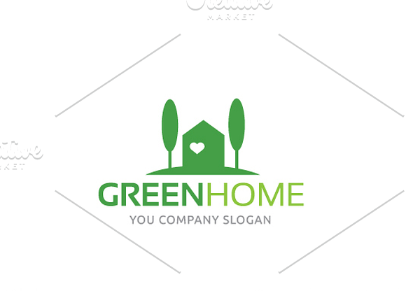 Green Home in Logo Templates - product preview 3
