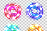 Set of Abstract Colored Circles