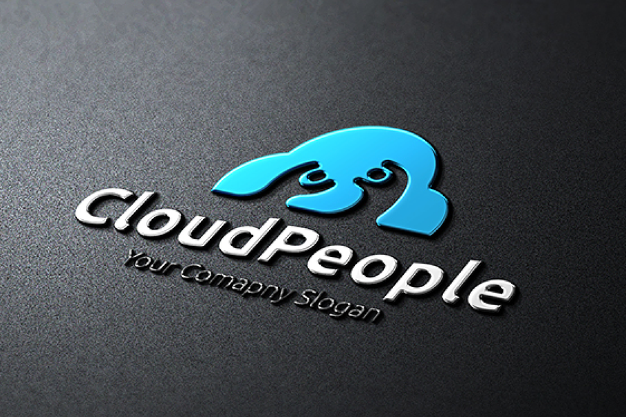 Cloud People in Logo Templates - product preview 8