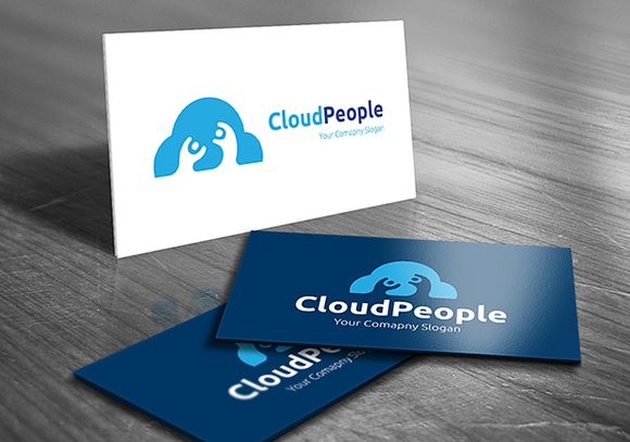 Cloud People in Logo Templates - product preview 1
