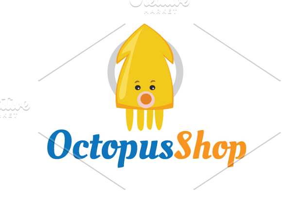 Octopus Shop in Logo Templates - product preview 3
