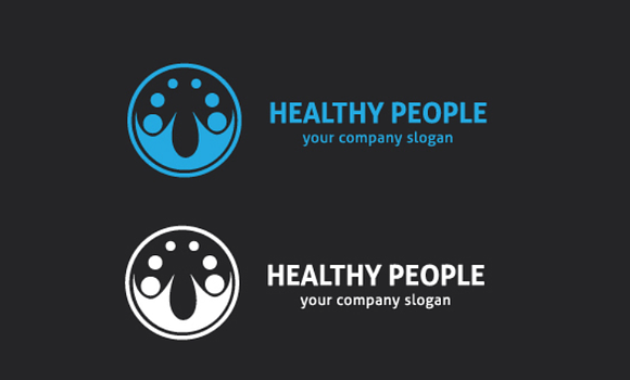 Healthy People in Logo Templates - product preview 3