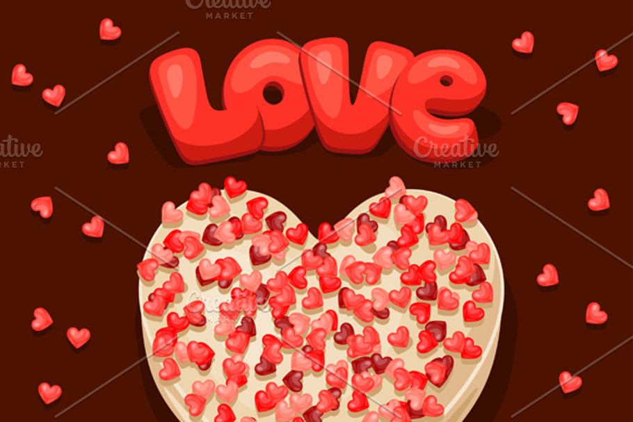 Greeting cards with  sweet candies. in Card Templates - product preview 8