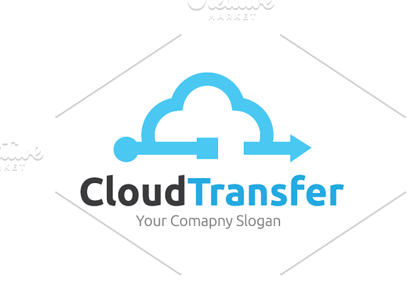 Cloud Transfer in Logo Templates - product preview 2