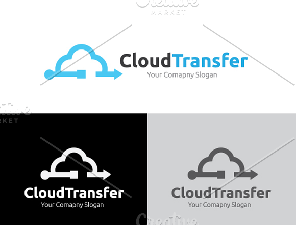 Cloud Transfer in Logo Templates - product preview 3