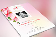 Petals Funeral Program Photoshop